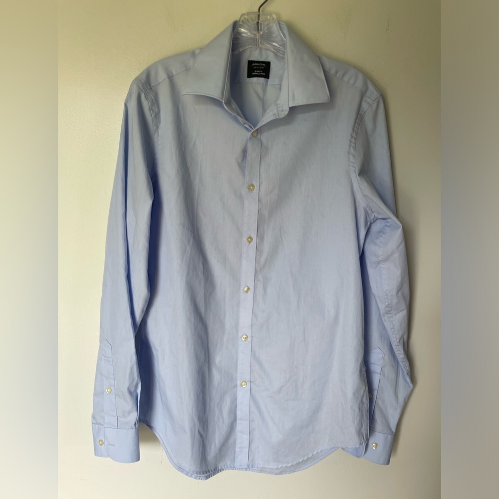 NWOT Arrow Men’s Slim Fit Shirt, Size 15-15.5, 34/35M